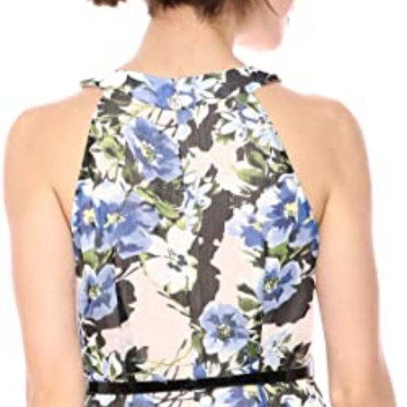 TOMMY HILFIGER chiffon midi periwinkle dress - Picture 8 of 11